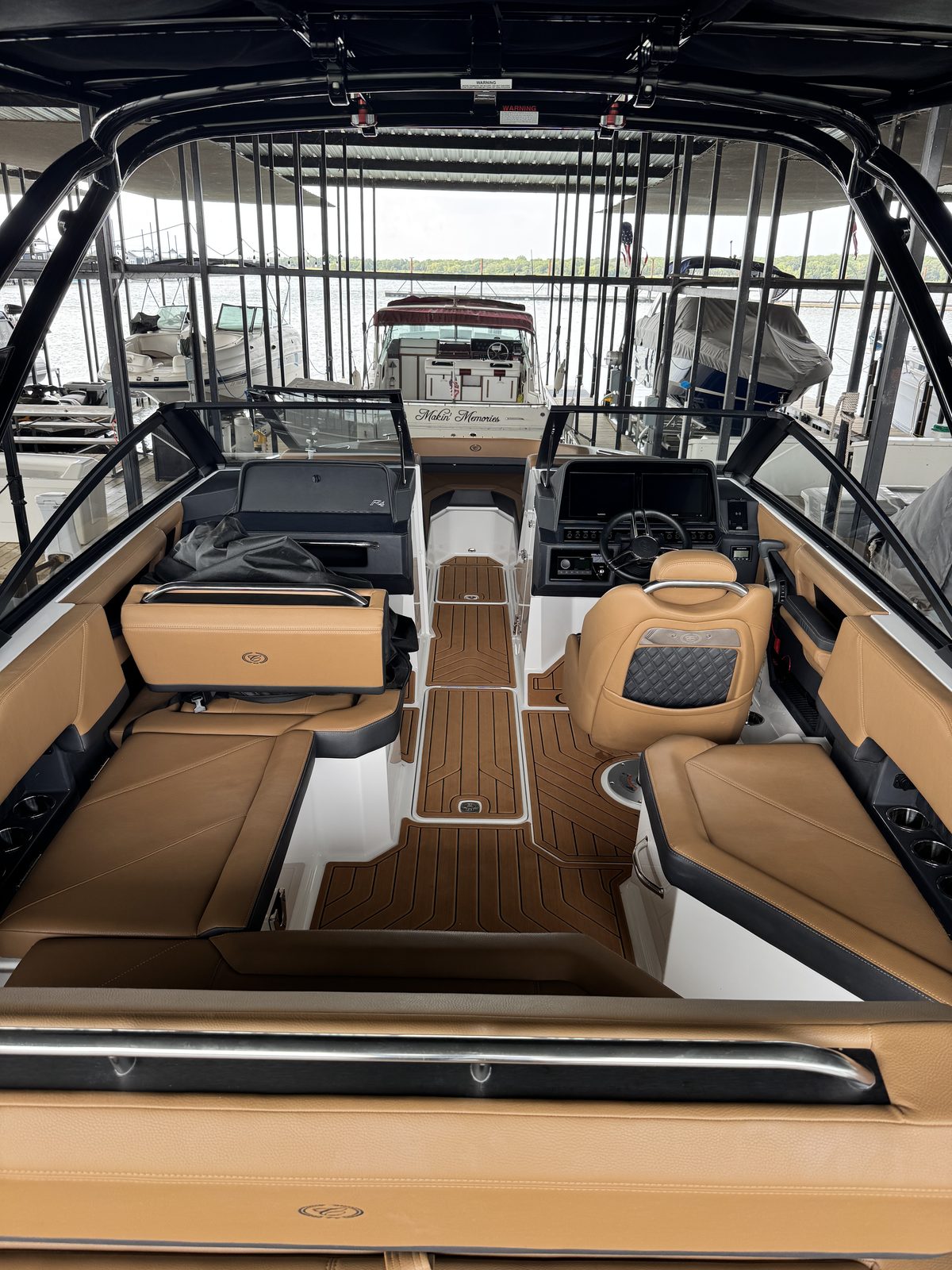 Cobalt R4 interior detailed by Deluxe Shield — cushion clean and cockpit polish
